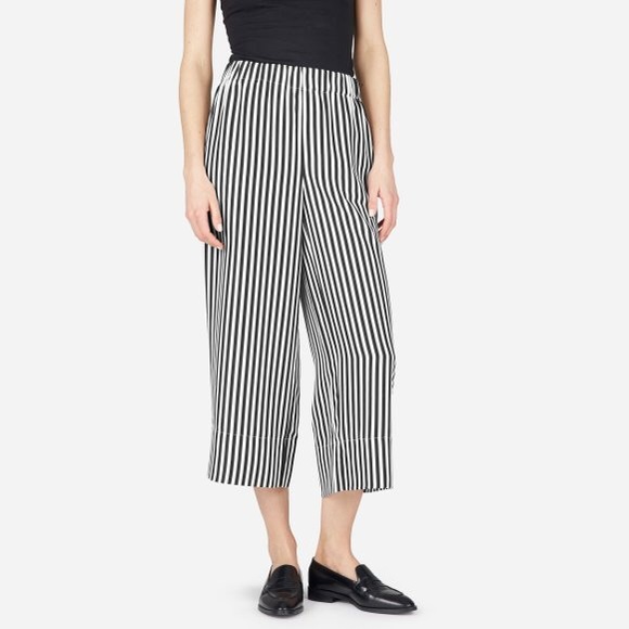 striped silk pants